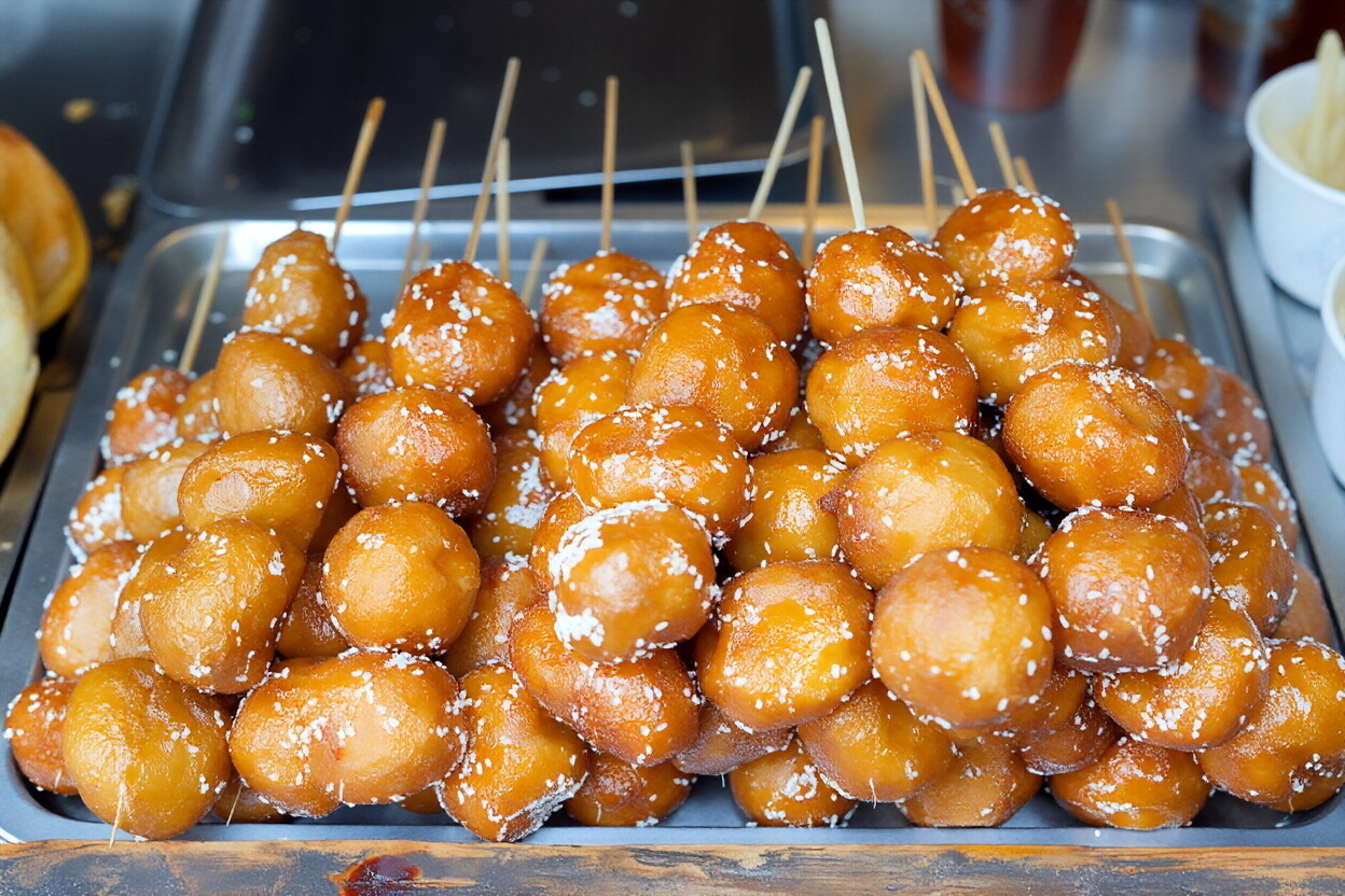 fried sticky rice balls